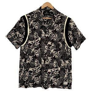 Scotch & Soda Black and White Floral Casual Button Down Shirt